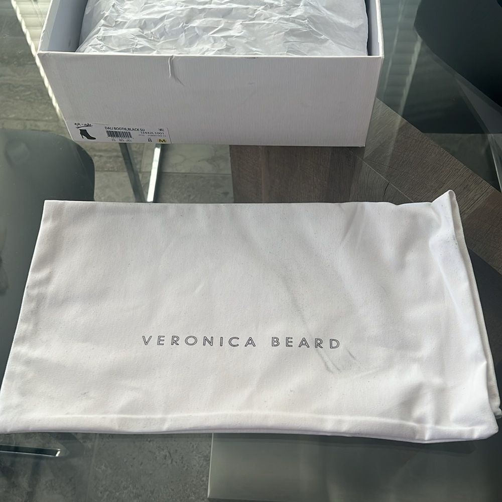 Veronica Beard Dali Suede Platform Ankle Boots, Black, New, Size 8 - Picture 13 of 16